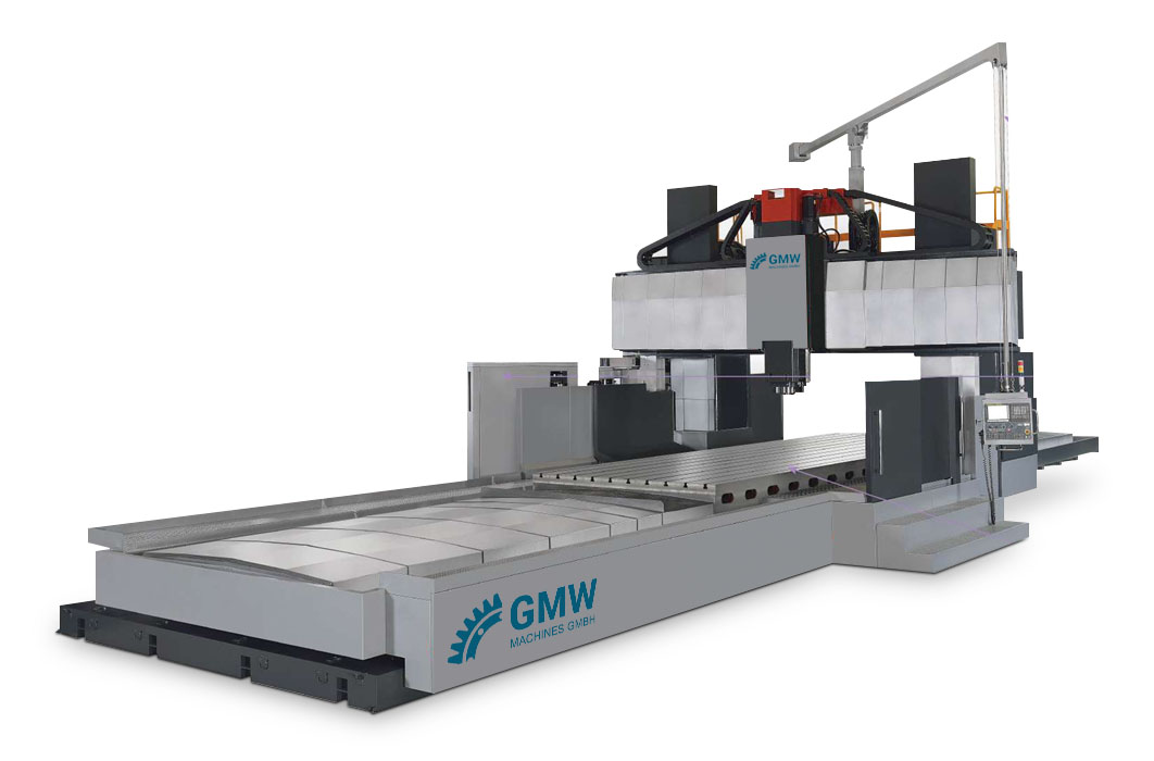 Portalfräsmaschine GRV mit verfahrbarem Tisch