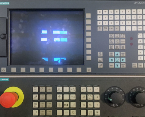 Drehmaschine Display